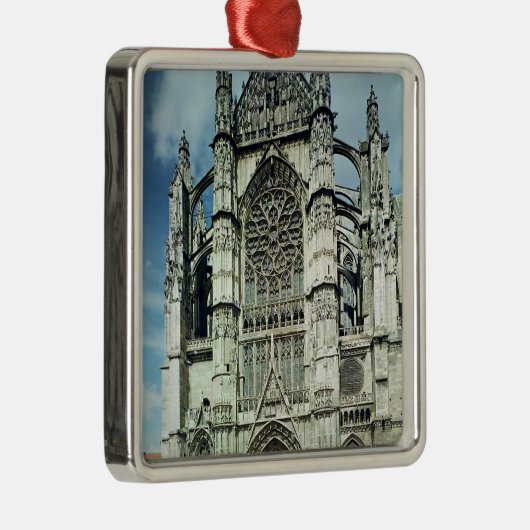 Außenansicht der Südfassade Silbernes Ornament (Rechts)