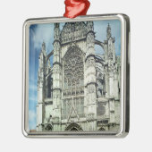 Außenansicht der Südfassade Silbernes Ornament (Links)