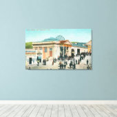 Außenansicht der Sutro-Bäder Leinwanddruck (Insitu (Holzboden))