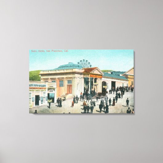 Außenansicht der Sutro-Bäder Leinwanddruck (Vorderseite)