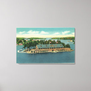 Außenansicht der tausend Insel-Yacht Leinwanddruck