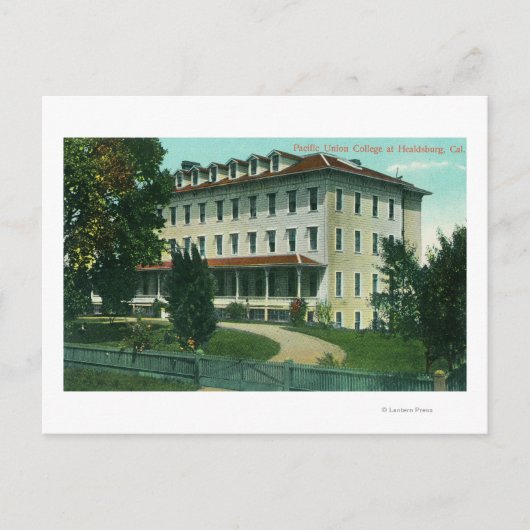 Außenansicht der Uni der pazifischen Gewerkschaft Postkarte (Vorderseite)