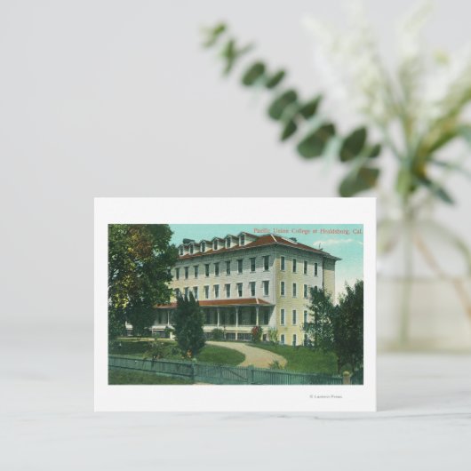 Außenansicht der Uni der pazifischen Gewerkschaft Postkarte (Stehend Vorderseite)