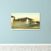 Außenansicht der Viertel Sherman & Halleck Leinwanddruck (Insitu (Holzboden))