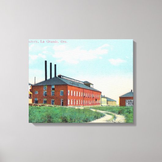 Außenansicht der Zuckerfabrik Leinwanddruck (Vorderseite)