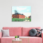 Außenansicht der Zuckerfabrik Leinwanddruck (Insitu (Wohnzimmer))