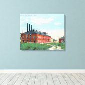 Außenansicht der Zuckerfabrik Leinwanddruck (Insitu (Holzboden))