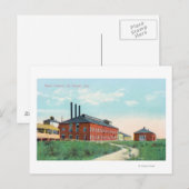 Außenansicht der Zuckerfabrik Postkarte (Vorne/Hinten)