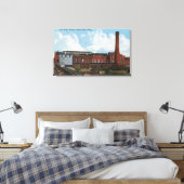 Außenansicht der Zuckerrübenfabrik Leinwanddruck (Insitu (Schlafzimmer))