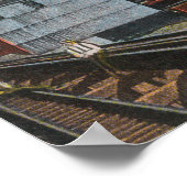 Außenansicht der Zuckerrübenfabrik Poster (Ecke)