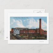 Außenansicht der Zuckerrübenfabrik Postkarte (Vorne/Hinten)