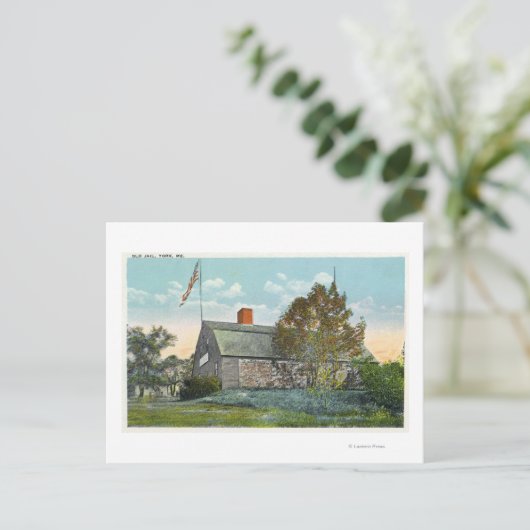 Außenansicht des alten Gefängnisses Postkarte (Stehend Vorderseite)