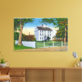 Außenansicht des alten Klappschlosses Leinwanddruck (Insitu (Wohnzimmer))