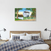 Außenansicht des alten Klappschlosses Leinwanddruck (Insitu (Schlafzimmer))