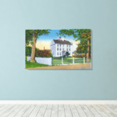 Außenansicht des alten Klappschlosses Leinwanddruck (Insitu (Holzboden))