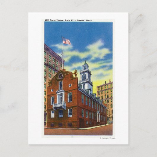 Außenansicht des alten Staat Postkarte (Vorderseite)