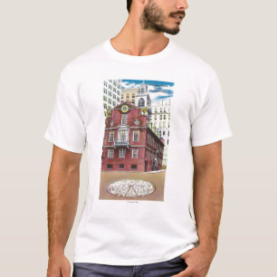 Außenansicht des alten Staats-Hauses T-Shirt