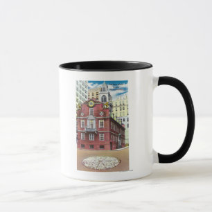 Außenansicht des alten Staats-Hauses Tasse