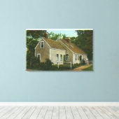 Außenansicht des ältesten Hauses in der Stadt # 2 Leinwanddruck (Insitu (Holzboden))