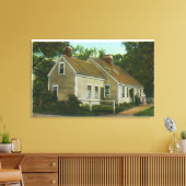 Außenansicht des ältesten Hauses in der Stadt # 2 Leinwanddruck (Insitu (Wohnzimmer))