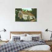 Außenansicht des ältesten Hauses in der Stadt # 2 Leinwanddruck (Insitu (Schlafzimmer))