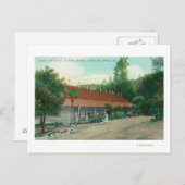 Außenansicht des Anhangs und der Hotelgrundlagen Postkarte (Vorne/Hinten)