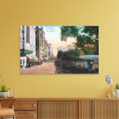 Außenansicht des Auditorium Theaters am 5. Leinwanddruck (Insitu (Wohnzimmer))