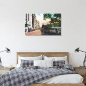 Außenansicht des Auditorium Theaters am 5. Leinwanddruck (Insitu (Schlafzimmer))