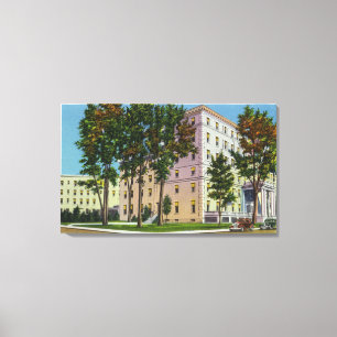 Außenansicht des Augusta-Hauses Leinwanddruck