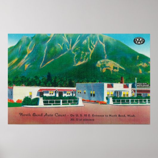 Außenansicht des Auto Court of North Bend Poster (Vorne)