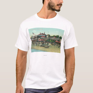 Außenansicht des Bad HouseLong Strandes, CA T-Shirt