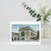 Außenansicht des Bahnhofs 2 Postkarte (Stehend Vorderseite)