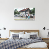 Außenansicht des Bahnhofs am 4. Leinwanddruck (Insitu (Schlafzimmer))