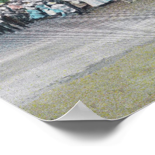 Außenansicht des Bahnhofs am 4. Poster (Ecke)