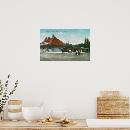 Außenansicht des Bahnhofs Poster (Küche)