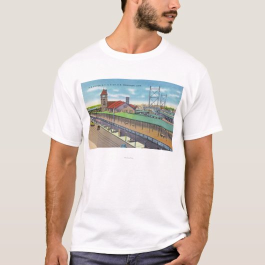 Außenansicht des Bahnhofs T-Shirt (Vorderseite)