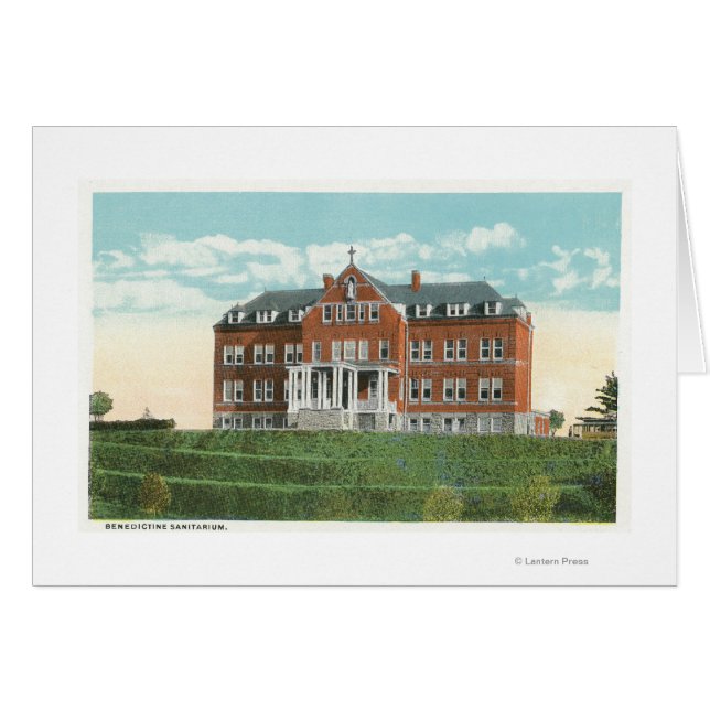 Außenansicht des Benediktiner Sanitariums (Vorderseite (Horizontal))