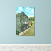 Außenansicht des berühmten Opernhauses Leinwanddruck (Insitu (Holzboden))