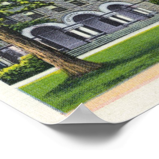 Außenansicht des Boardman Hall und der Bibliothek Poster (Ecke)