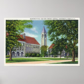 Außenansicht des Boardman Hall und der Bibliothek Poster (Vorne)
