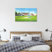 Außenansicht des Brooklawn Country Club Leinwanddruck (Insitu (Schlafzimmer))