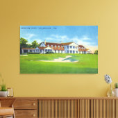 Außenansicht des Brooklawn Country Club Leinwanddruck (Insitu (Wohnzimmer))