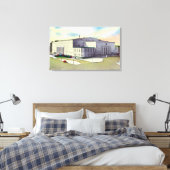 Außenansicht des Buffalo-Gedenkmals Leinwanddruck (Insitu (Schlafzimmer))