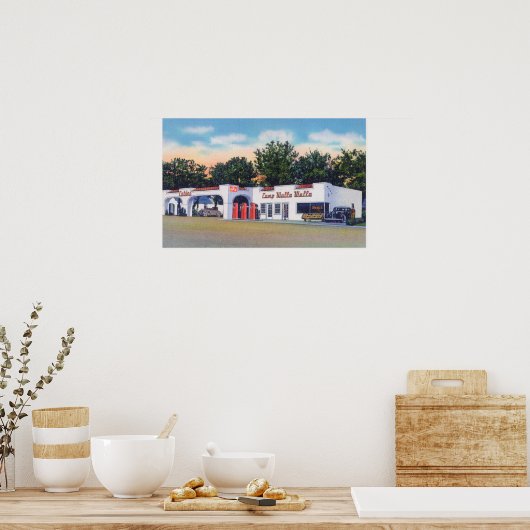 Außenansicht des Camps Walla Walla Poster (Küche)