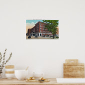 Außenansicht des Carlton Hotels Poster (Küche)