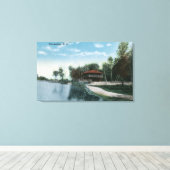 Außenansicht des Central Park Casino Leinwanddruck (Insitu (Holzboden))