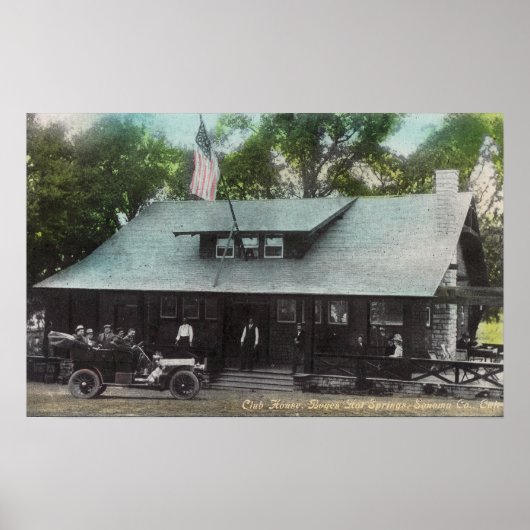 Außenansicht des Club House Poster (Vorne)