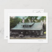 Außenansicht des Club House Postkarte (Vorne/Hinten)