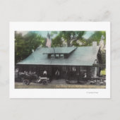 Außenansicht des Club House Postkarte (Vorderseite)