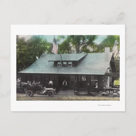 Außenansicht des Club House Postkarte (Vorderseite)